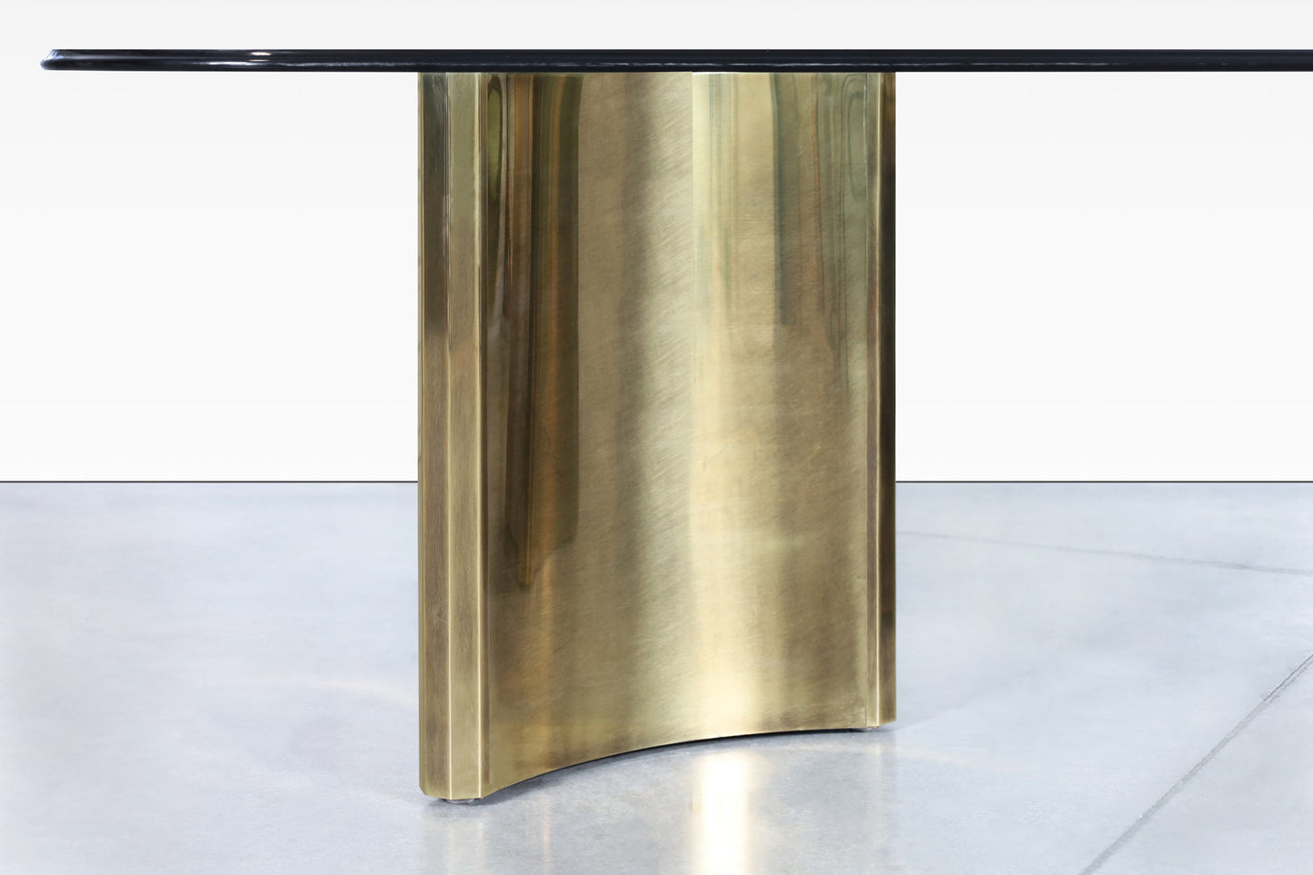 Vintage Brass and Glass "Trilobi" Dining Table by Mastercraft