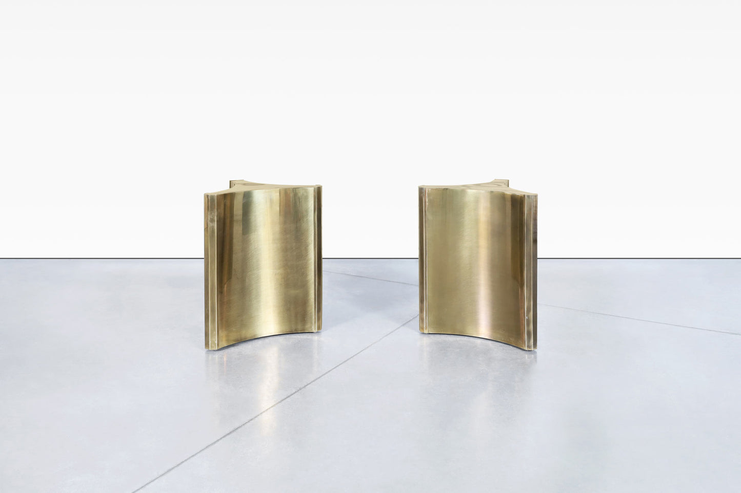 Vintage Brass and Glass "Trilobi" Dining Table by Mastercraft