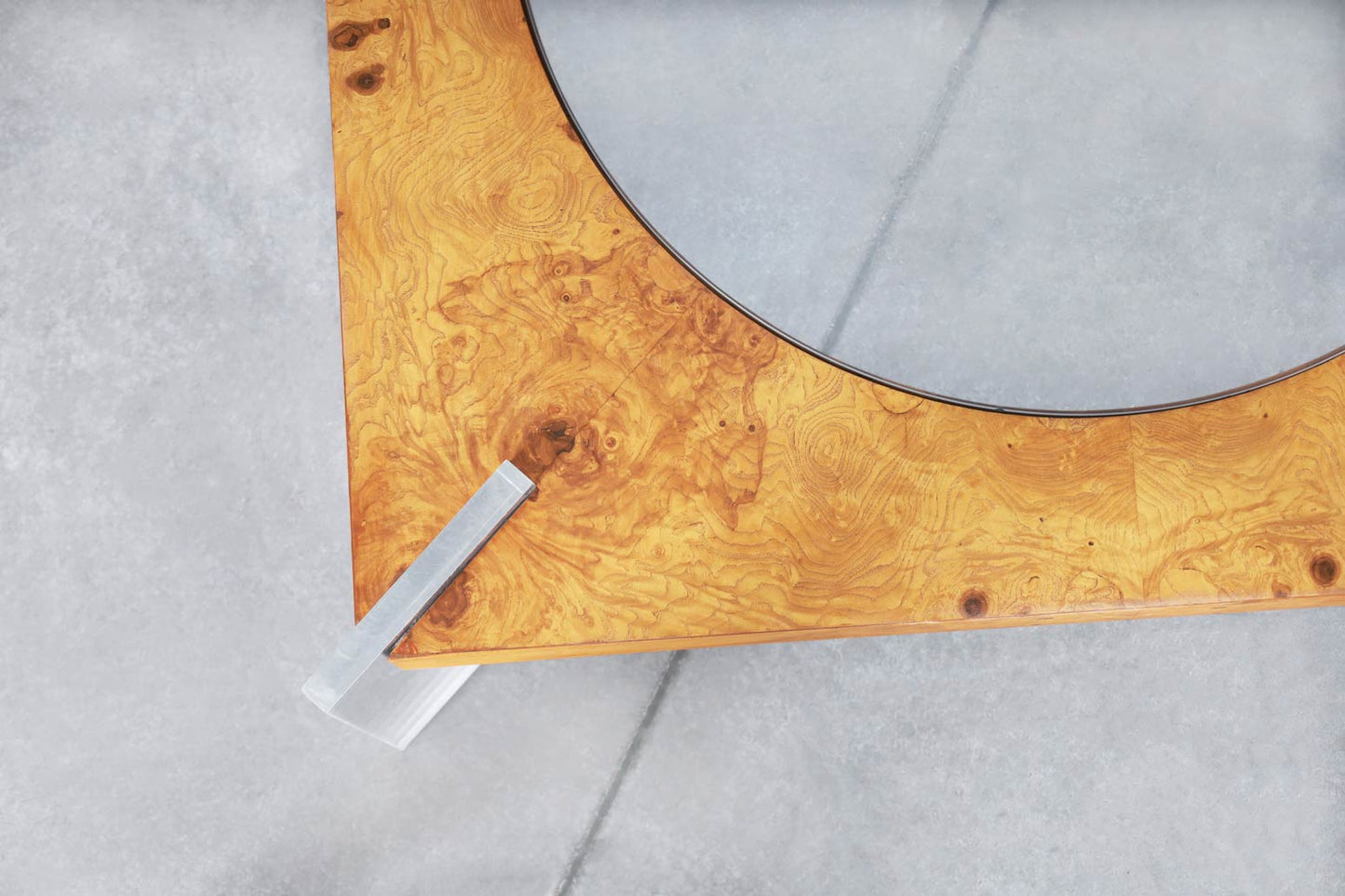 Vintage Burl Wood Coffee Table by Vladimir Kagan