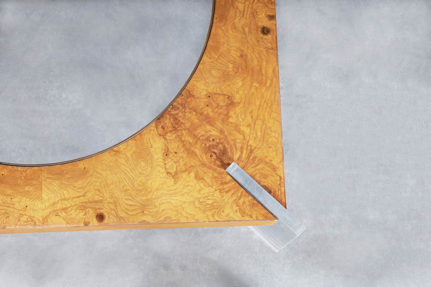 Vintage Burl Wood Coffee Table by Vladimir Kagan