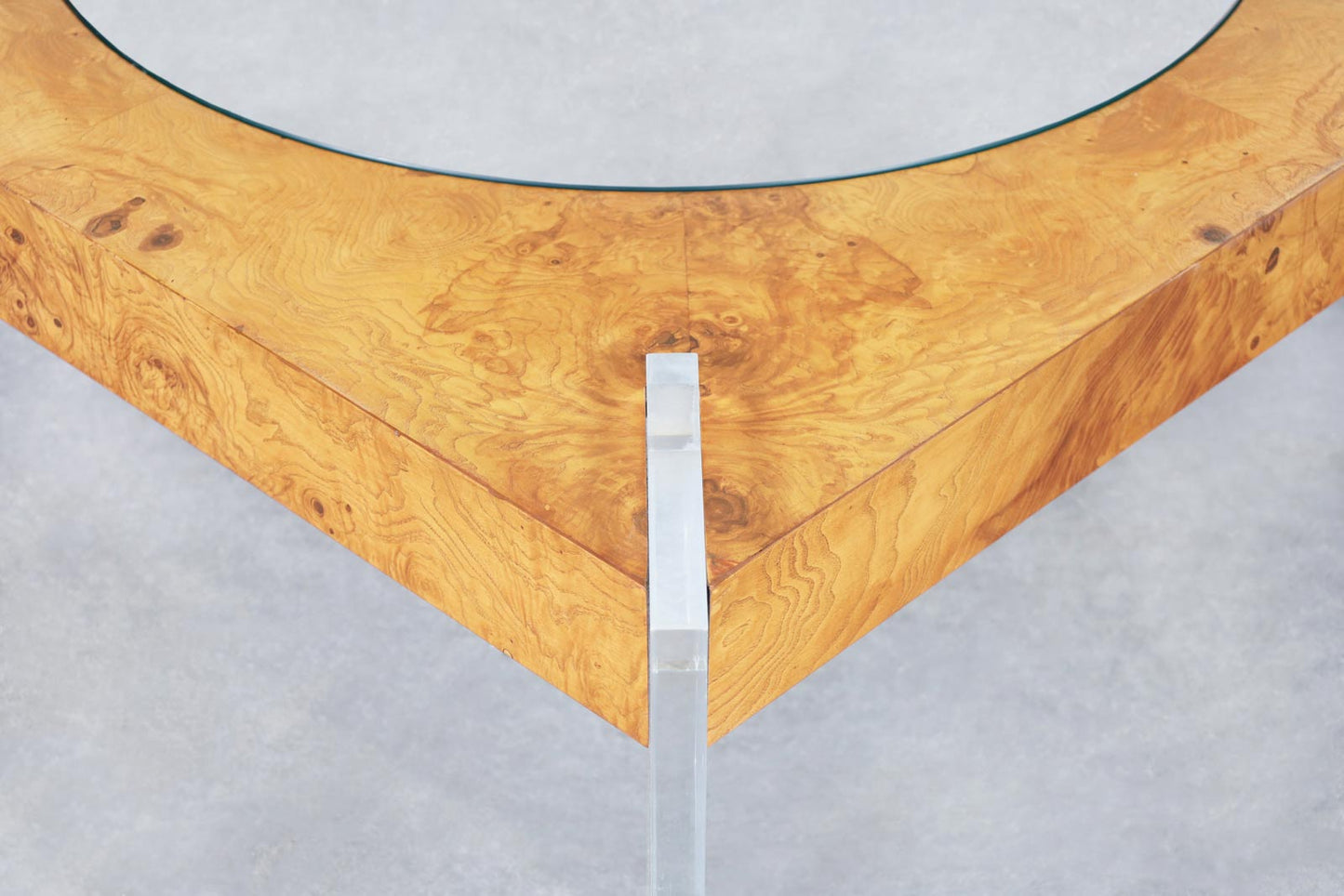 Vintage Burl Wood Coffee Table by Vladimir Kagan