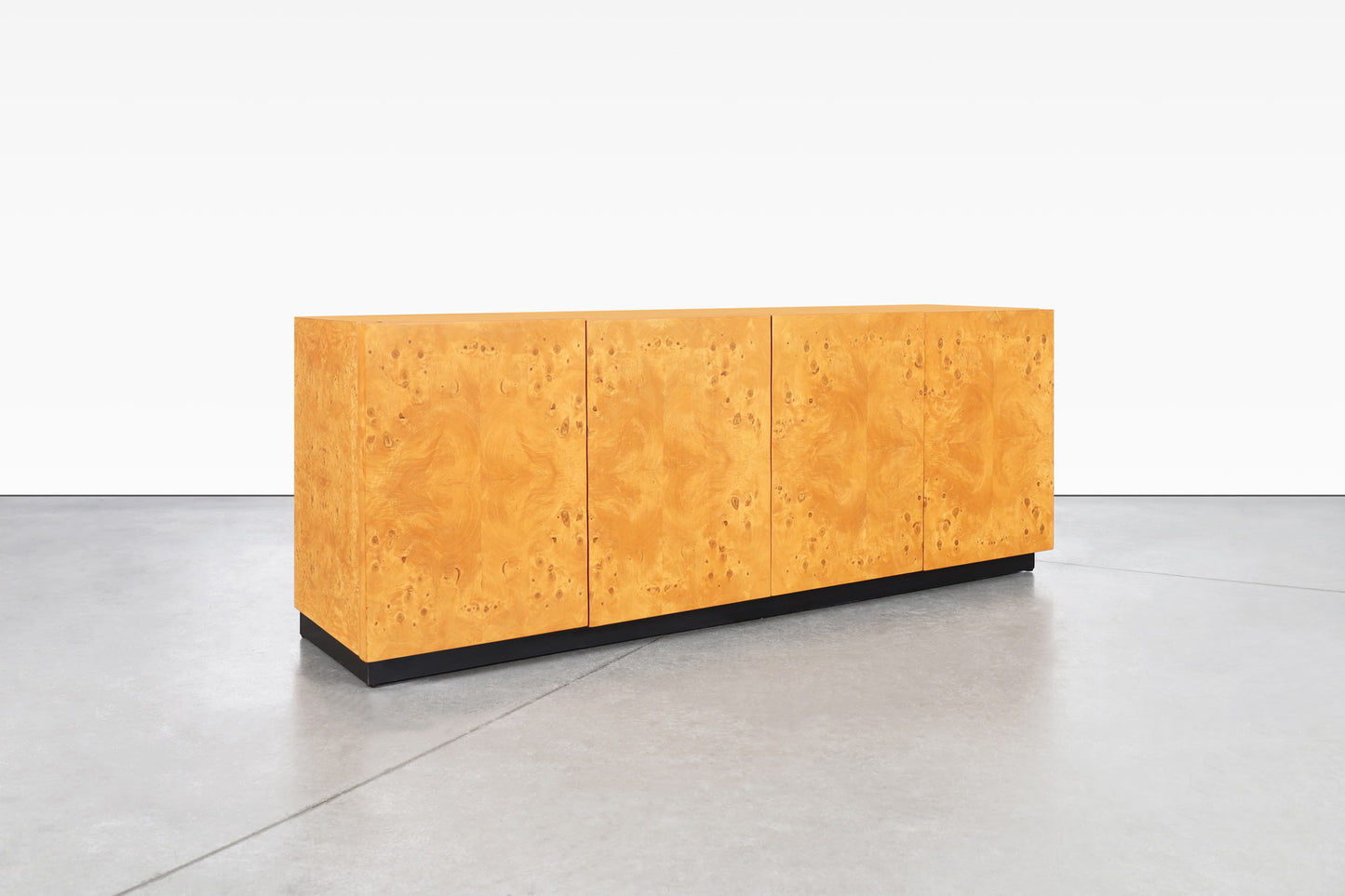 Vintage Burl Wood Credenza by Arthur Umanoff for Dillingham