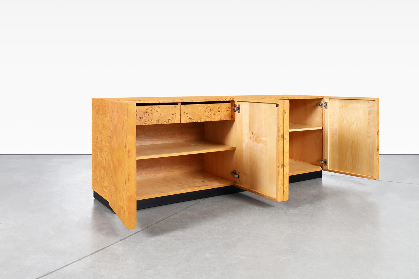 Vintage Burl Wood Credenza by Arthur Umanoff for Dillingham
