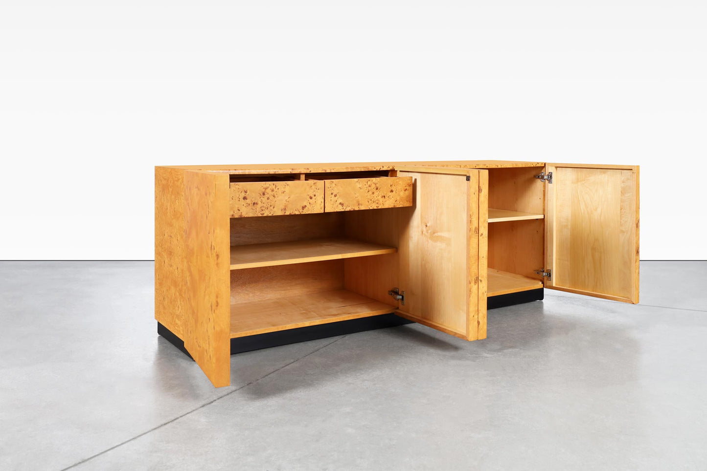 Vintage Burl Wood Credenza by Arthur Umanoff for Dillingham