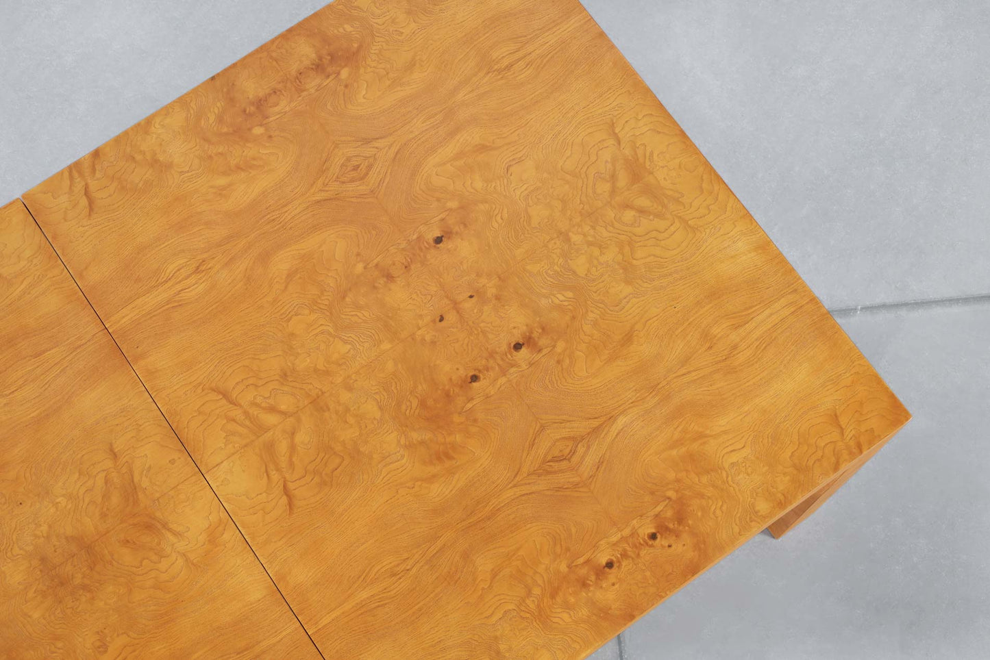 Vintage Burl Wood Dining Table by Milo Baughman for Thayer Coggin