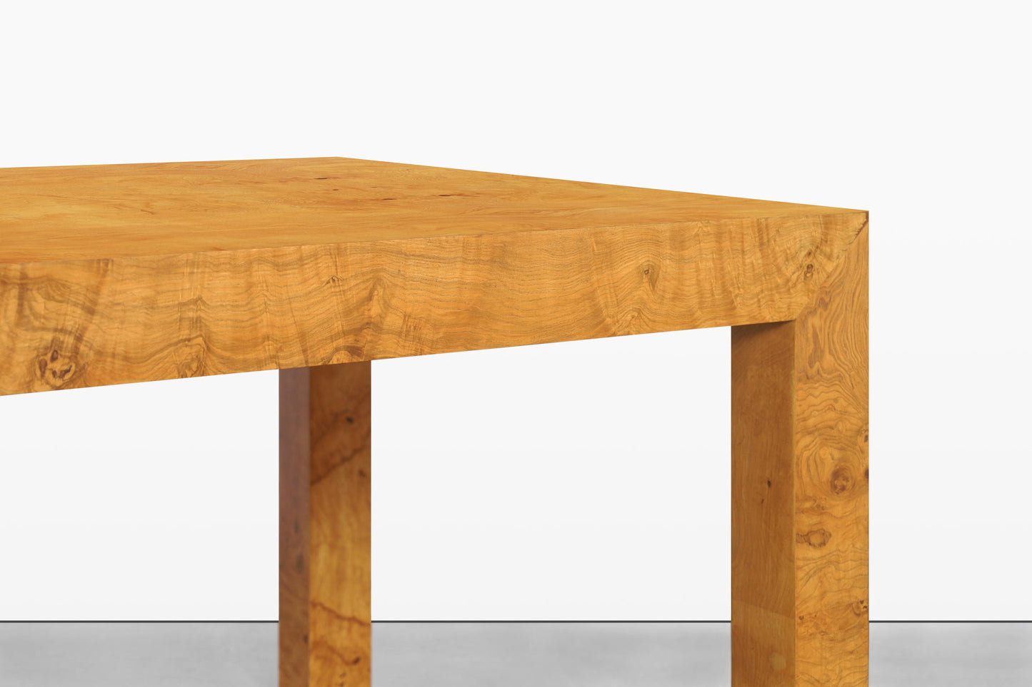 Vintage Burl Wood Dining Table by Milo Baughman for Thayer Coggin