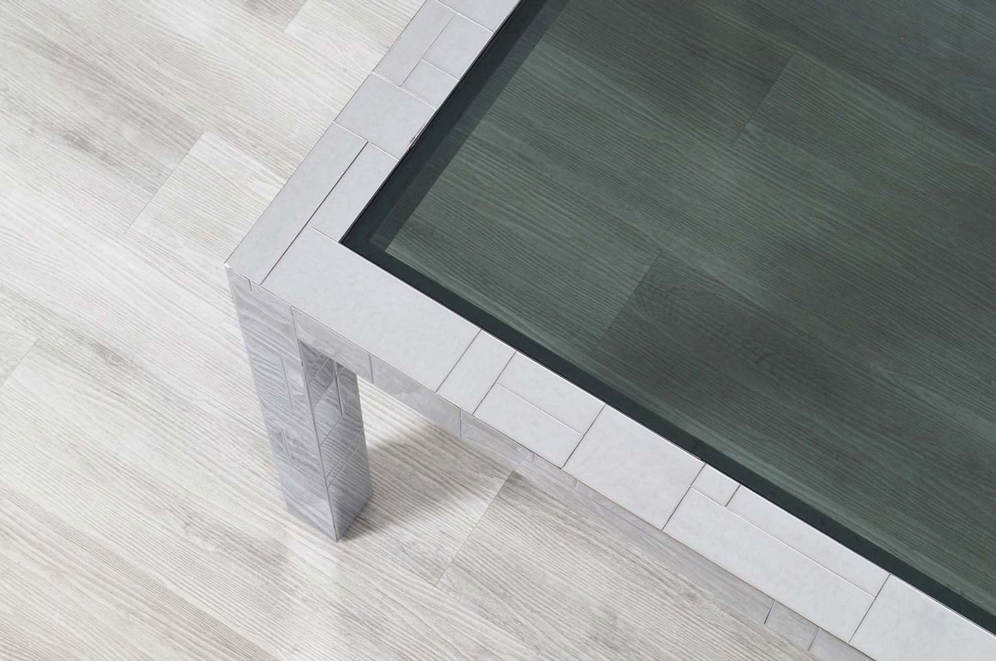 Vintage “Cityscape” Chrome Dining Table by Paul Evans for Directional, 1970s