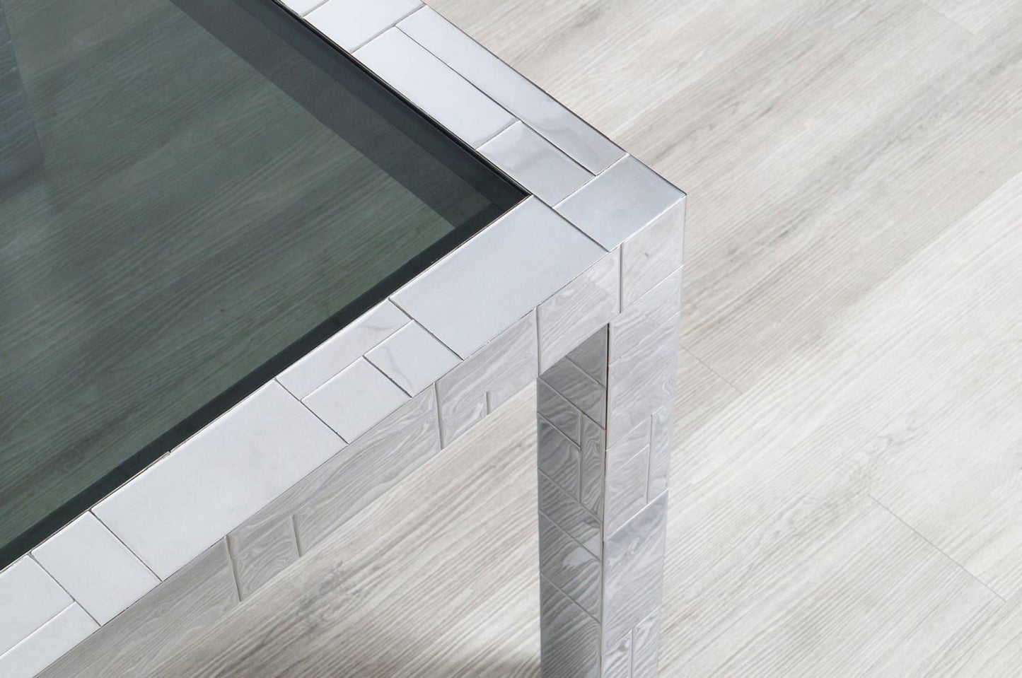 Vintage Chrome "Cityscape" Dining Table by Paul Evans for Directional