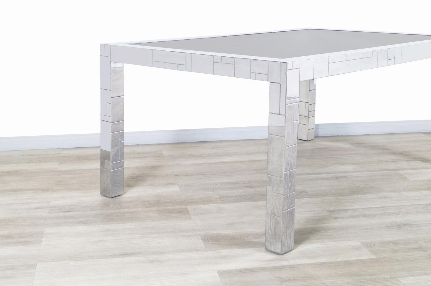 Vintage “Cityscape” Chrome Dining Table by Paul Evans for Directional, 1970s