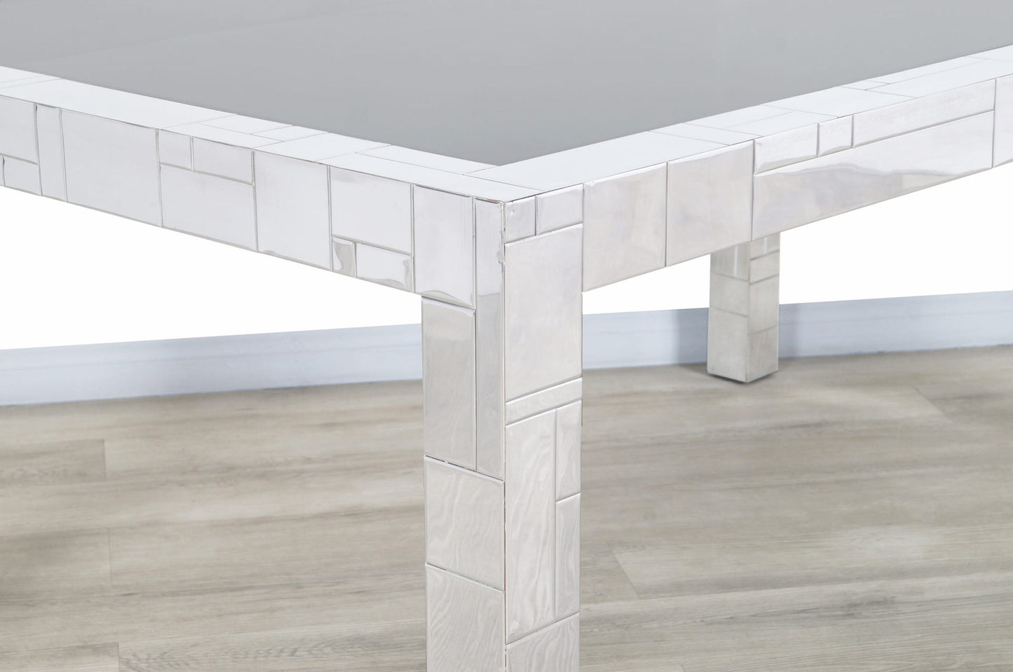 Vintage Chrome "Cityscape" Dining Table by Paul Evans for Directional