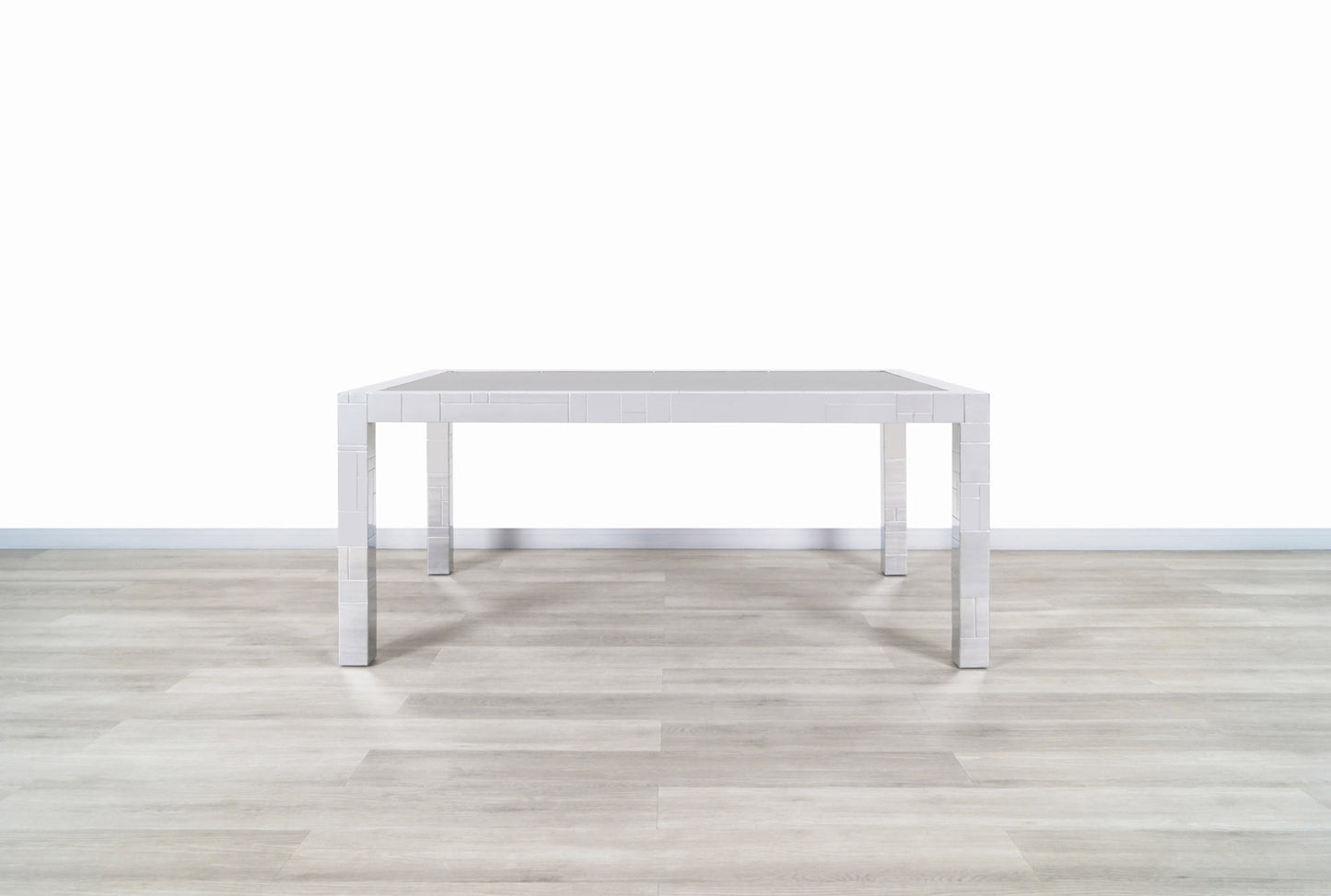 Vintage Chrome "Cityscape" Dining Table by Paul Evans for Directional