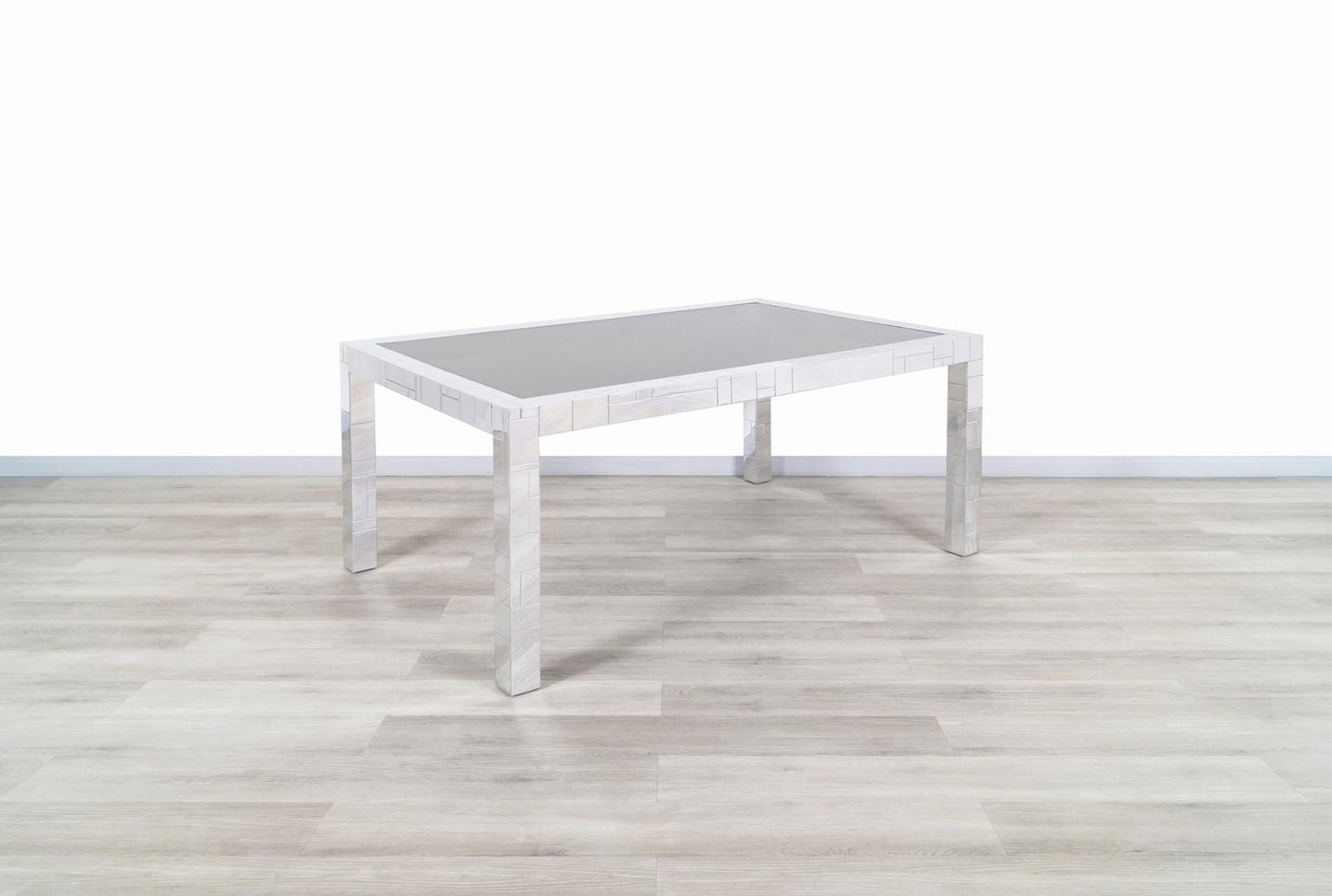 Vintage “Cityscape” Chrome Dining Table by Paul Evans for Directional, 1970s