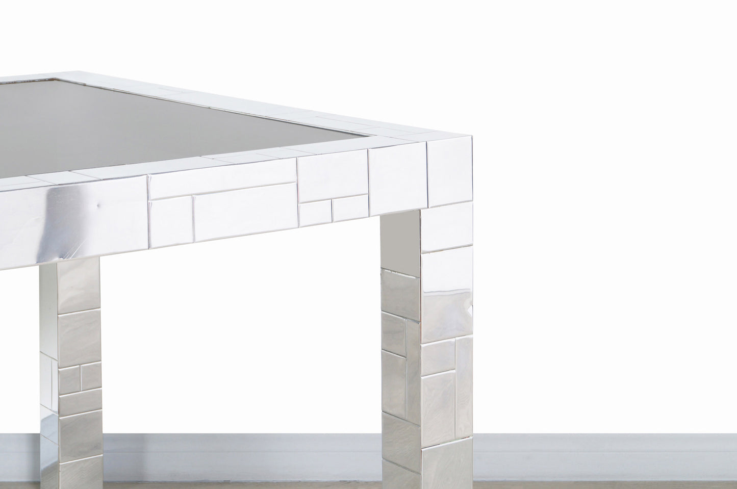 Vintage “Cityscape” Chrome Dining Table by Paul Evans for Directional, 1970s