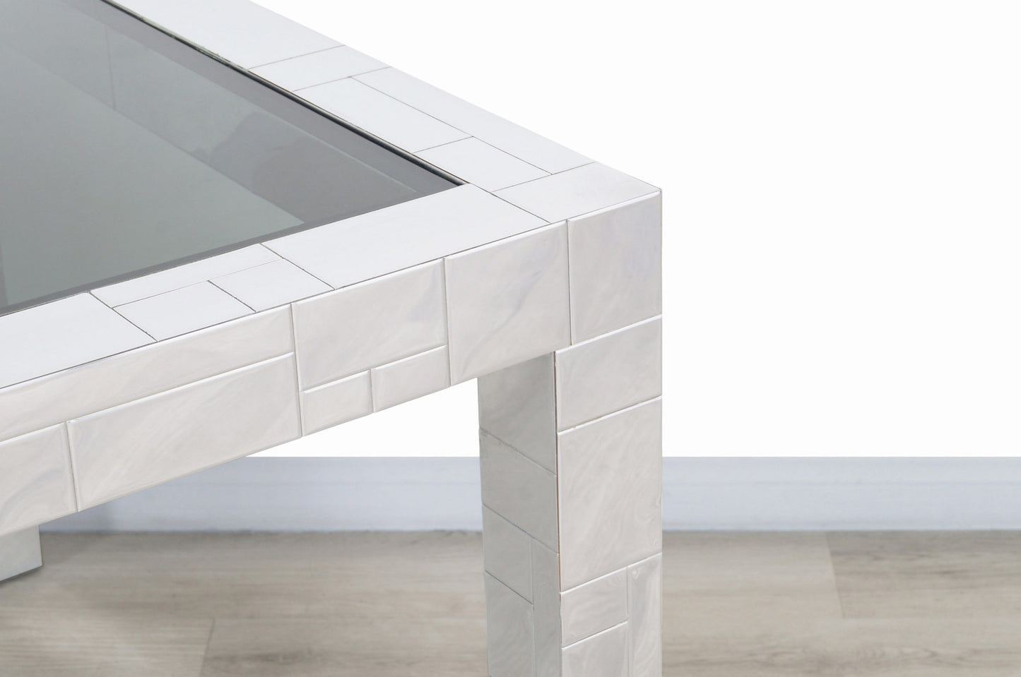 Vintage “Cityscape” Chrome Dining Table by Paul Evans for Directional, 1970s