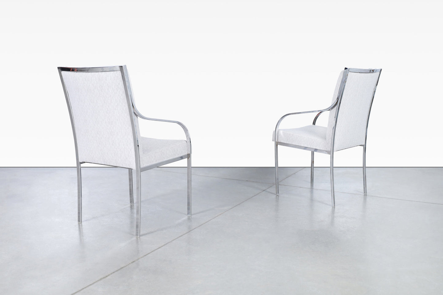 Vintage Chrome Dining Chairs by Pierre Cardin for Dillingham