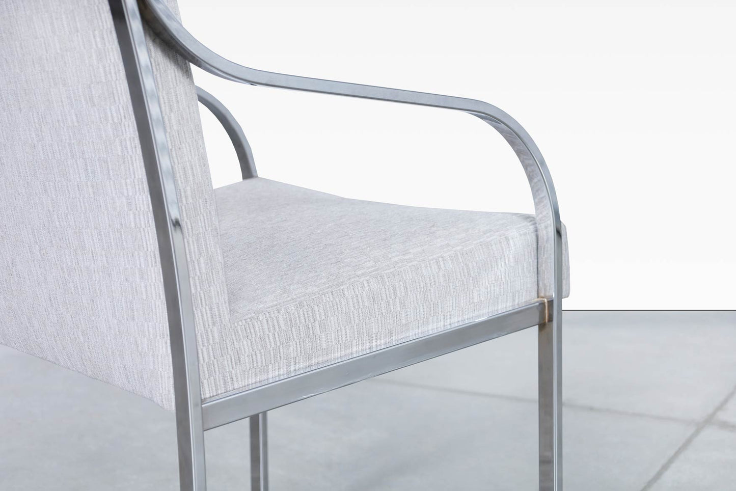 Vintage Chrome Dining Chairs by Pierre Cardin for Dillingham