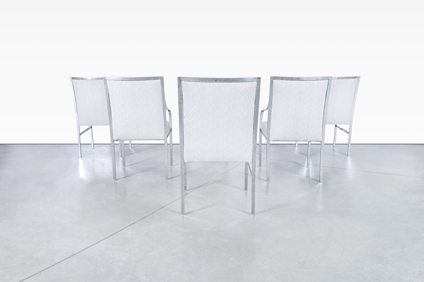 Vintage Chrome Dining Chairs by Pierre Cardin for Dillingham