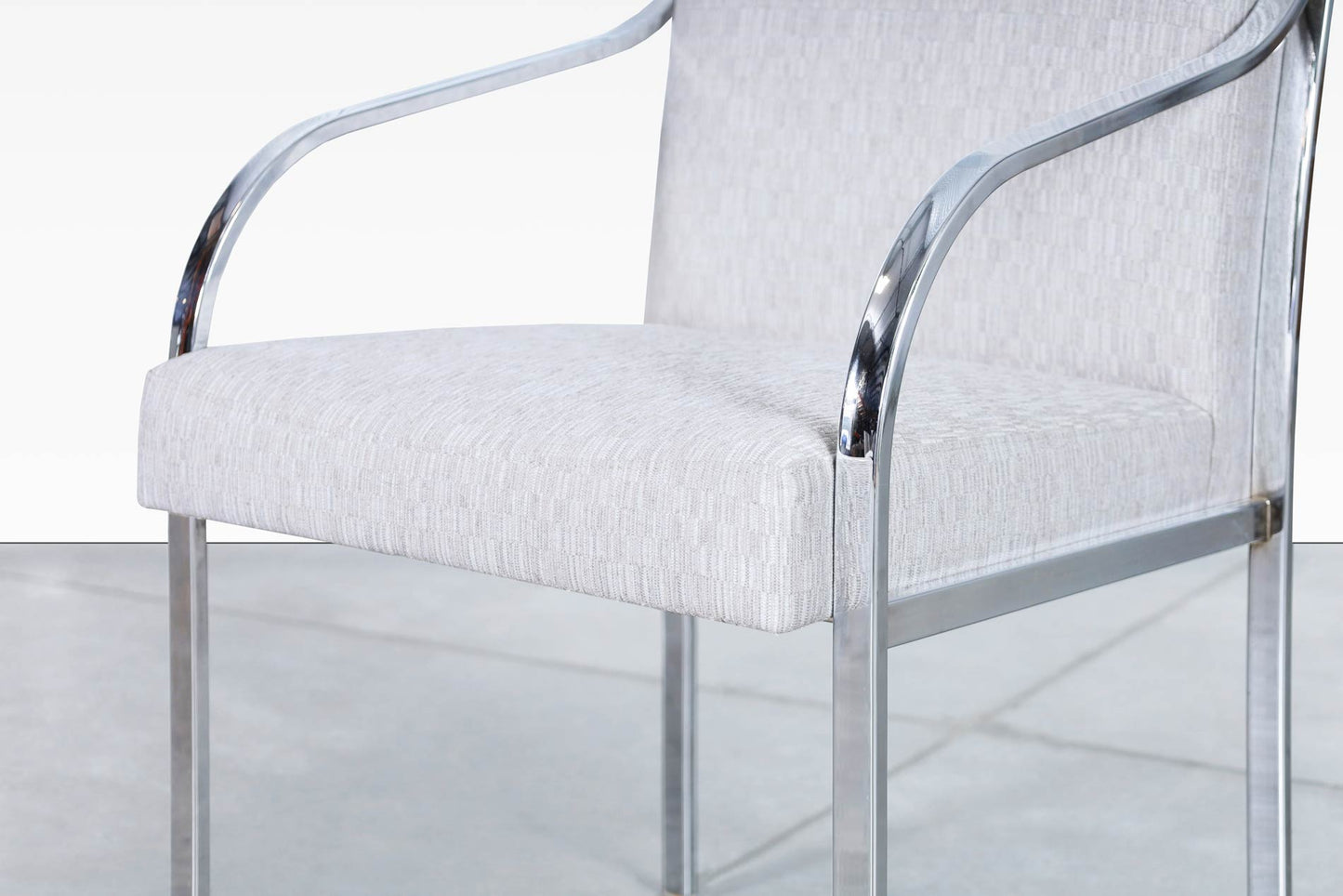 Vintage Chrome Dining Chairs by Pierre Cardin for Dillingham