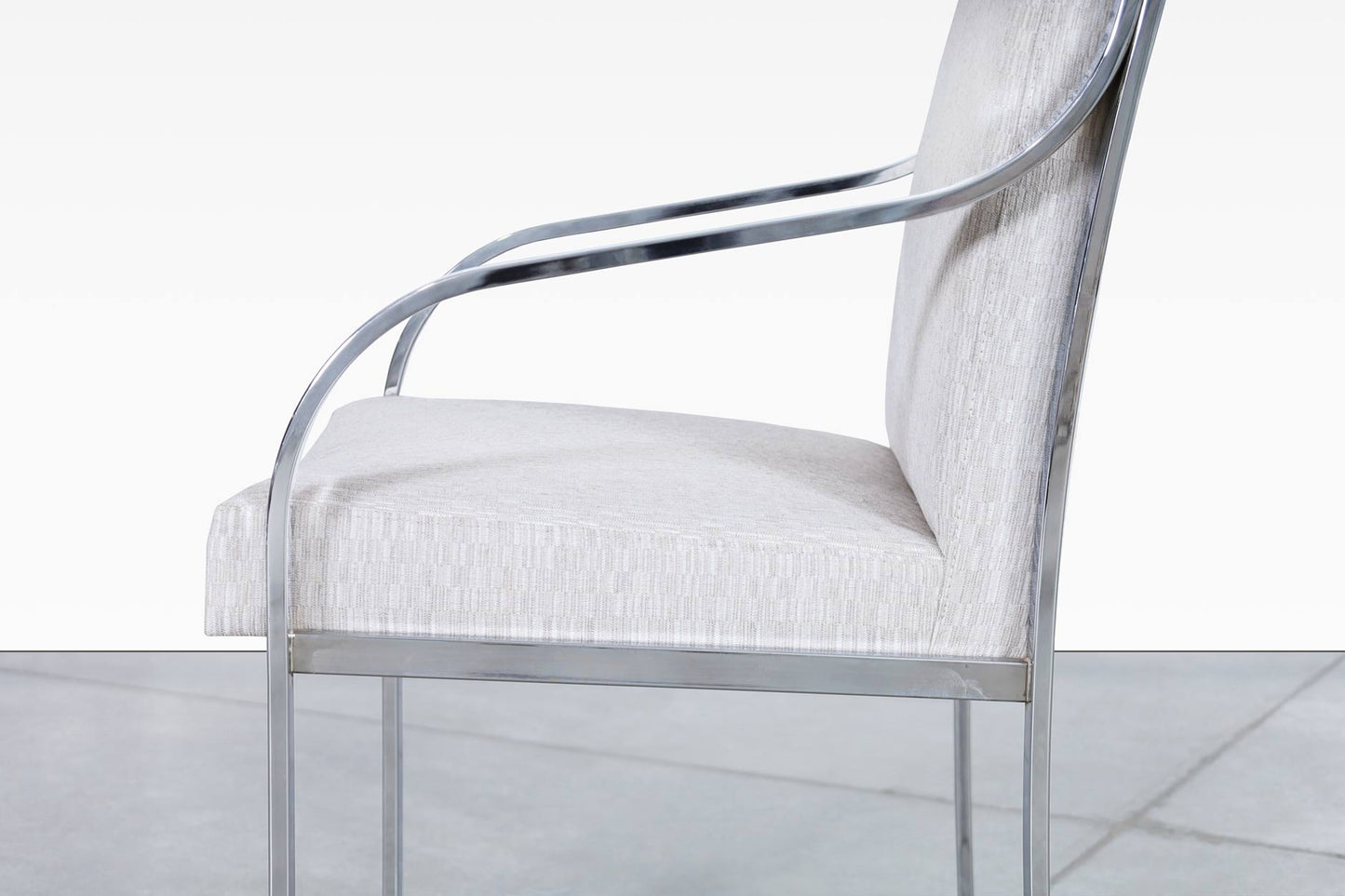 Vintage Chrome Dining Chairs by Pierre Cardin for Dillingham