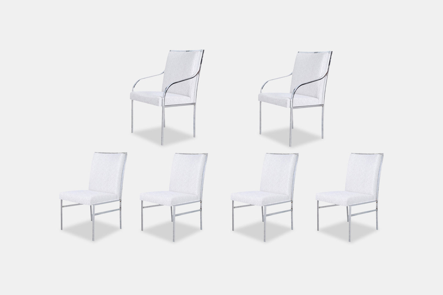 Vintage Chrome Dining Chairs by Pierre Cardin for Dillingham