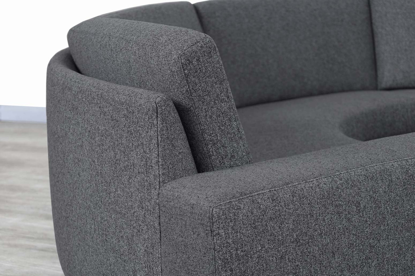 Vintage Chrome Circular Sectional Sofa by Milo Baughman