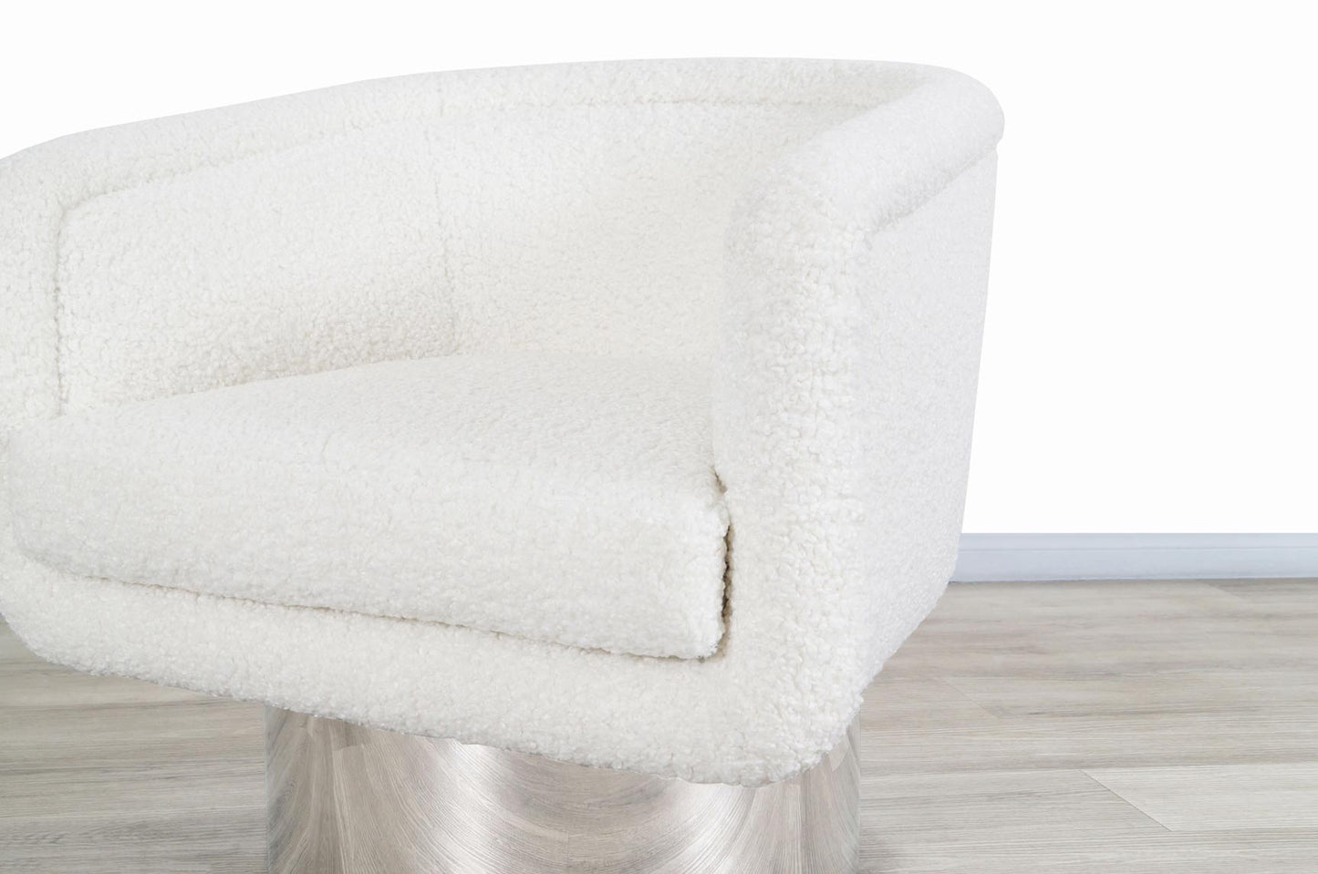 Mid-Century Chrome Swivel Lounge Chair by Leon Rosen for Pace Collection