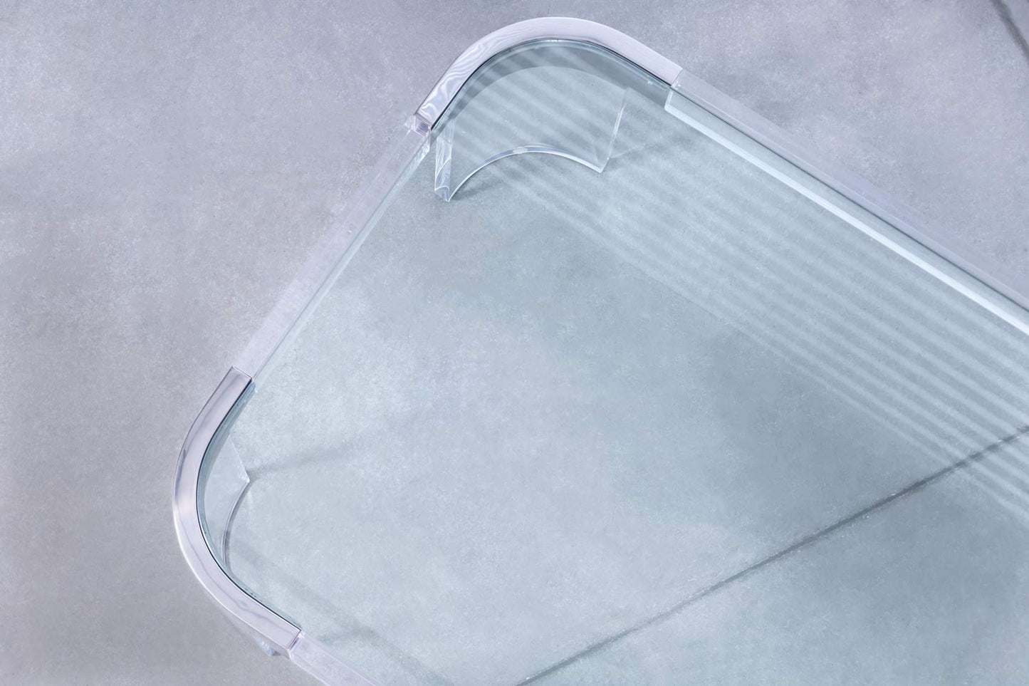 Vintage Chrome and Lucite “Waterfall” Coffee Table by Charles Hollis Jones