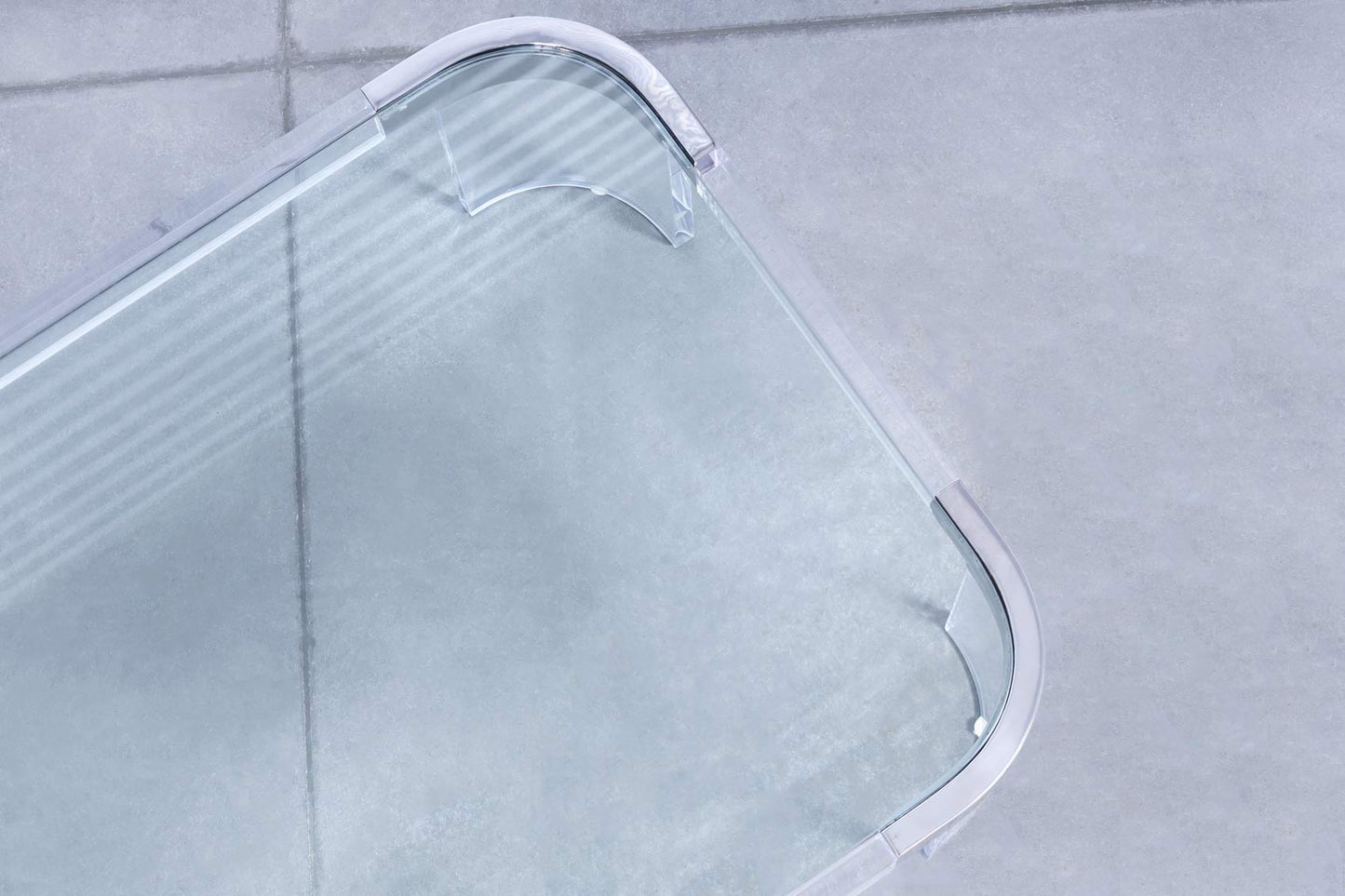 Vintage Chrome and Lucite “Waterfall” Coffee Table by Charles Hollis Jones