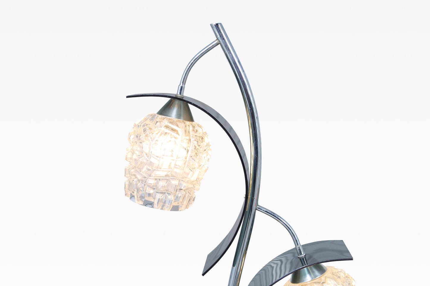 Vintage Crystal and Chrome Lamp