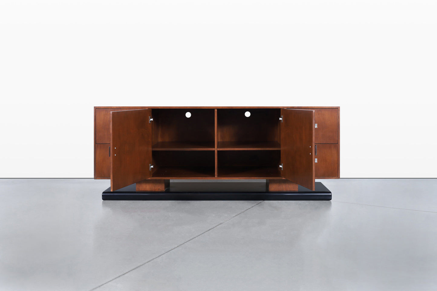 Vintage Custom-Made Walnut Credenza
