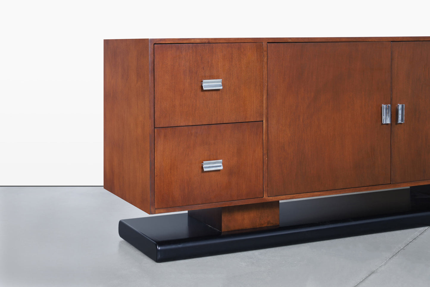 Vintage Custom-Made Walnut Credenza