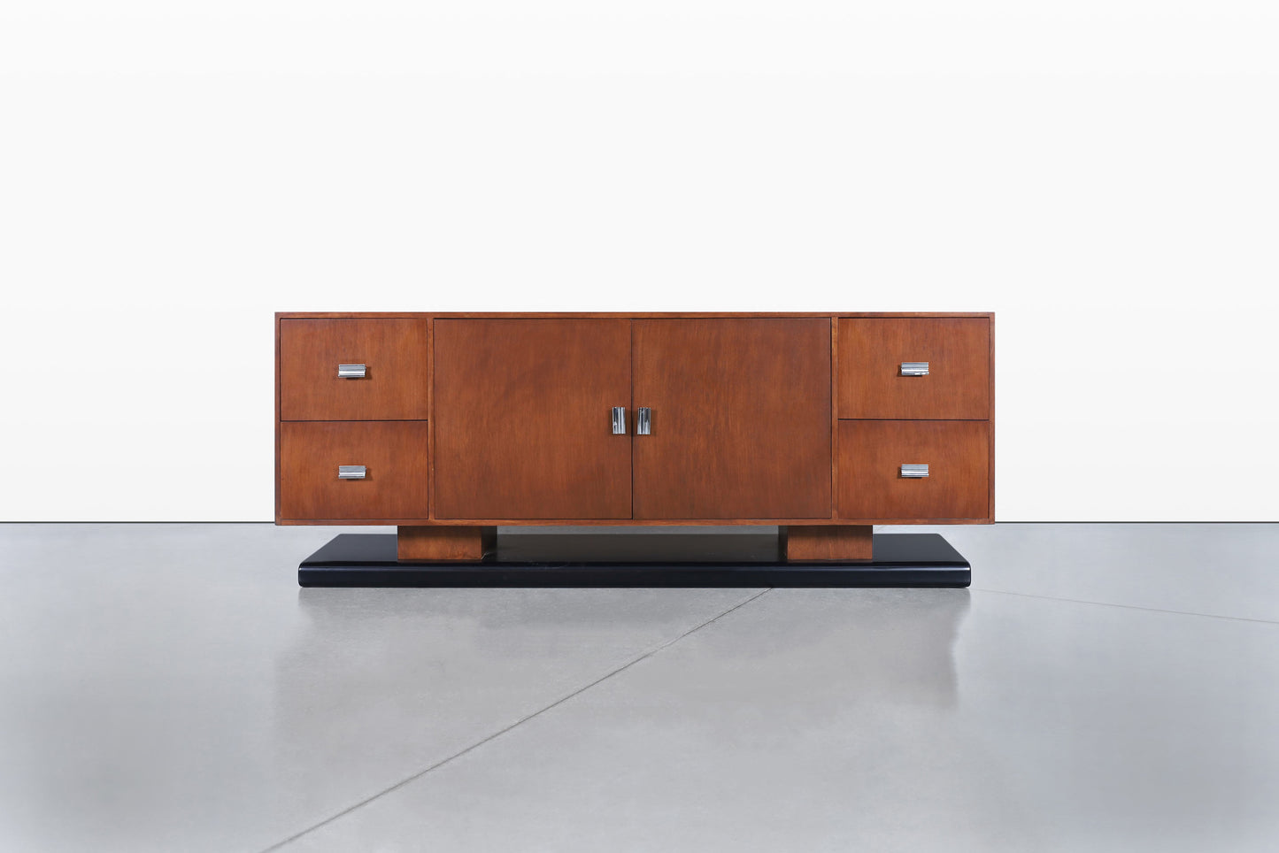 Vintage Custom-Made Walnut Credenza