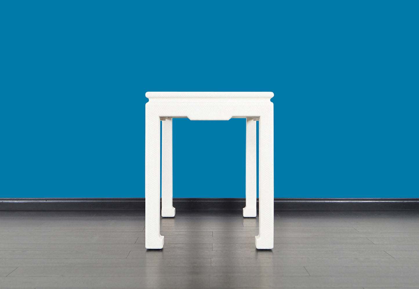 Vintage Embossed Leather Desk by Karl Springer