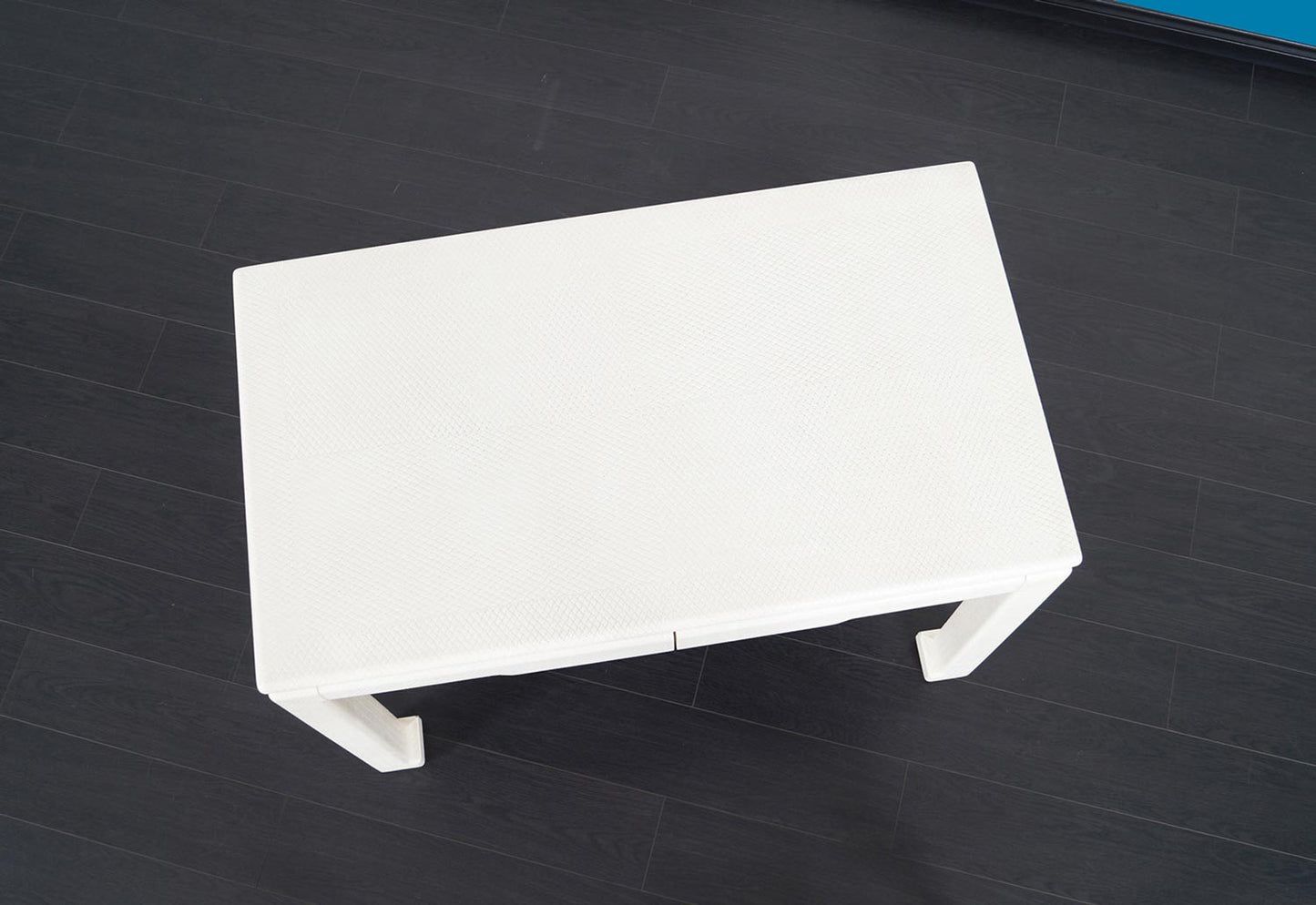 Vintage Embossed Leather Desk by Karl Springer