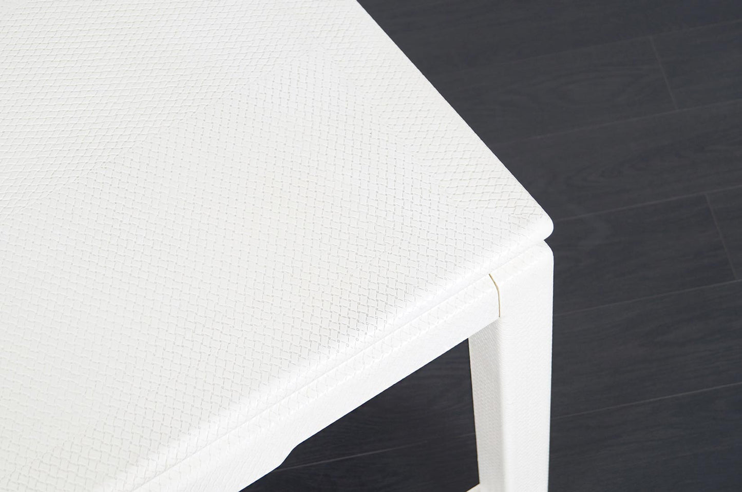 Vintage Embossed Leather Desk by Karl Springer