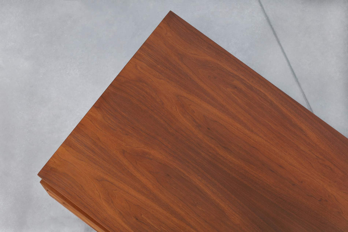 Vintage Walnut and Chrome Executive Desk by John Keal