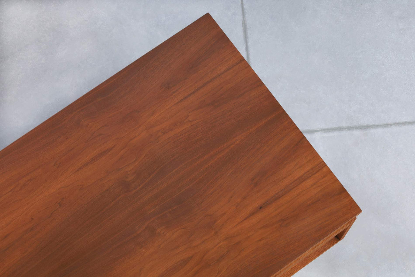 Vintage Walnut and Chrome Executive Desk by John Keal