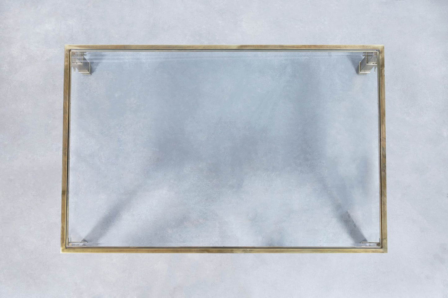 Vintage Hollywood Regency Brass Coffee Table by Mastercraft