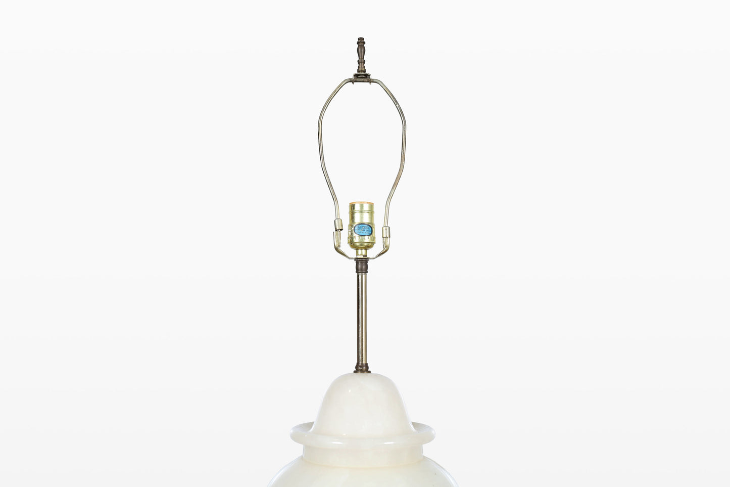 Vintage Italian Alabaster Ginger Jar Lamps