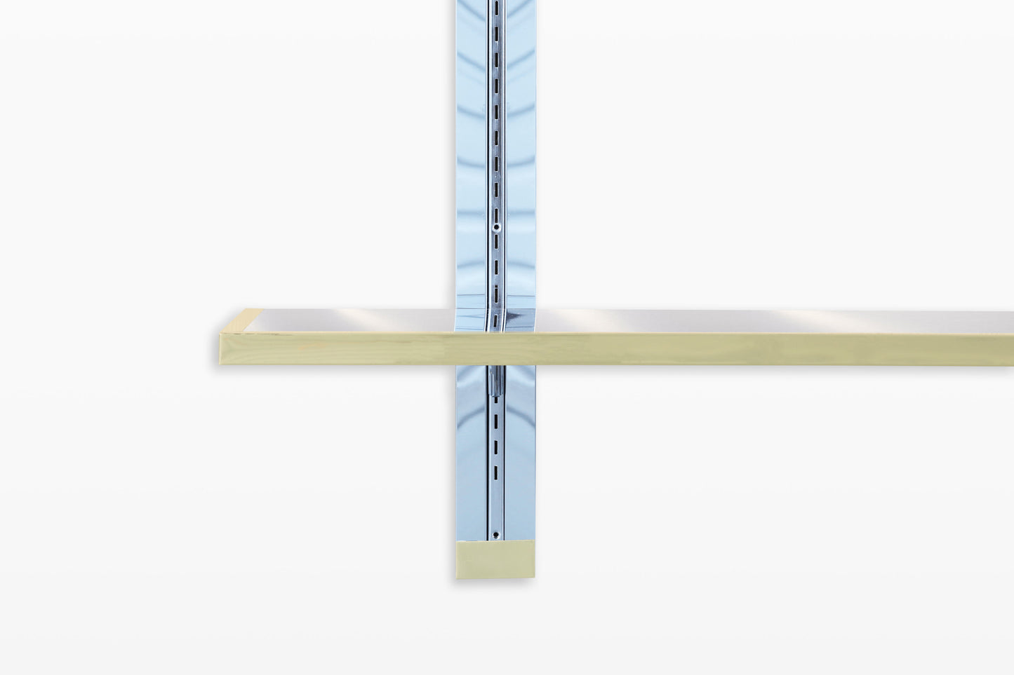 Vintage Italian Chrome and Brass “Cityscape” Wall-Mounted Unit