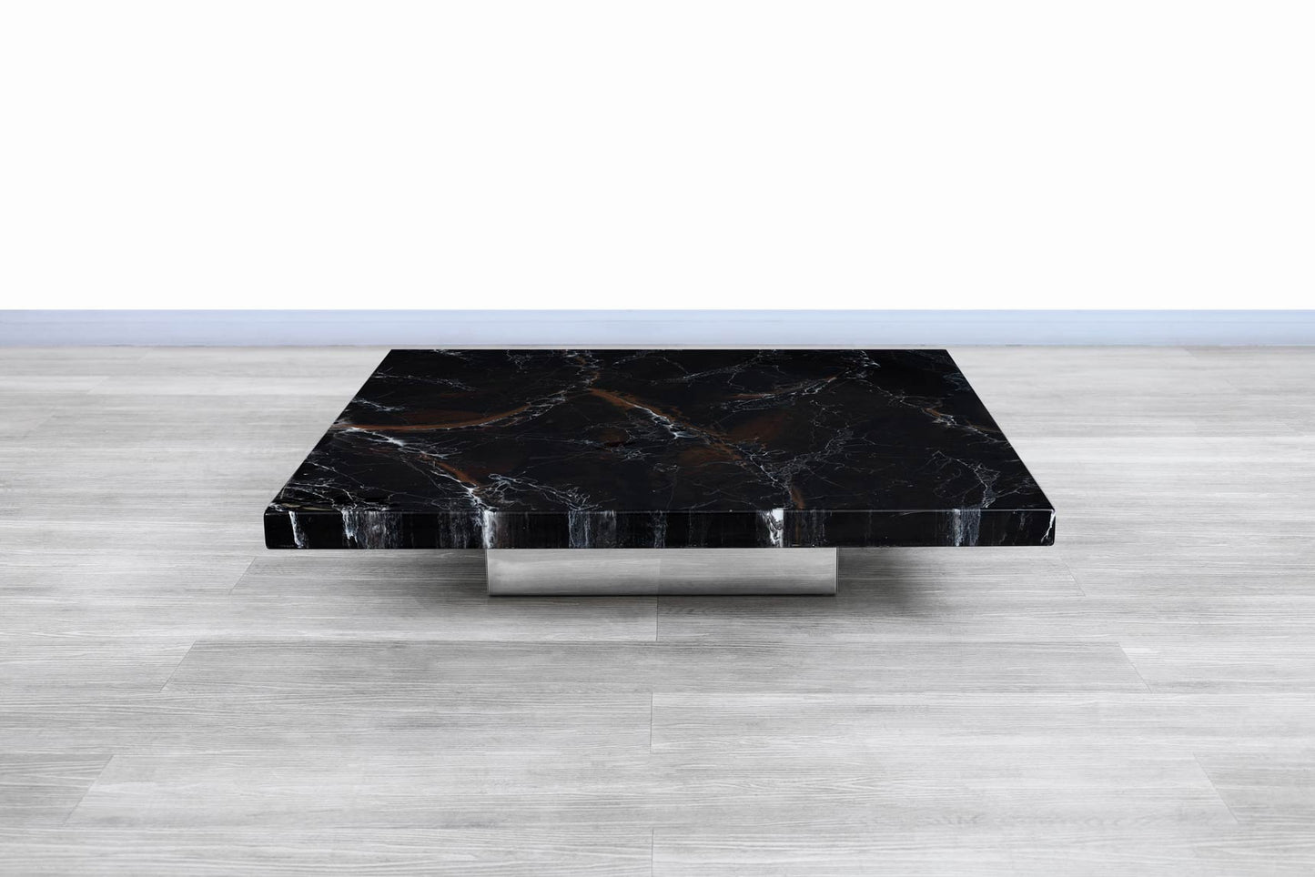Italian Modernist Faux Marble Cocktail Table by Willy Rizzo