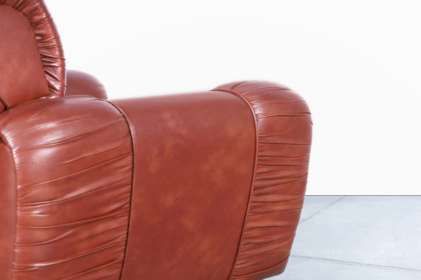 Vintage Italian Leatherette Lounge Chairs