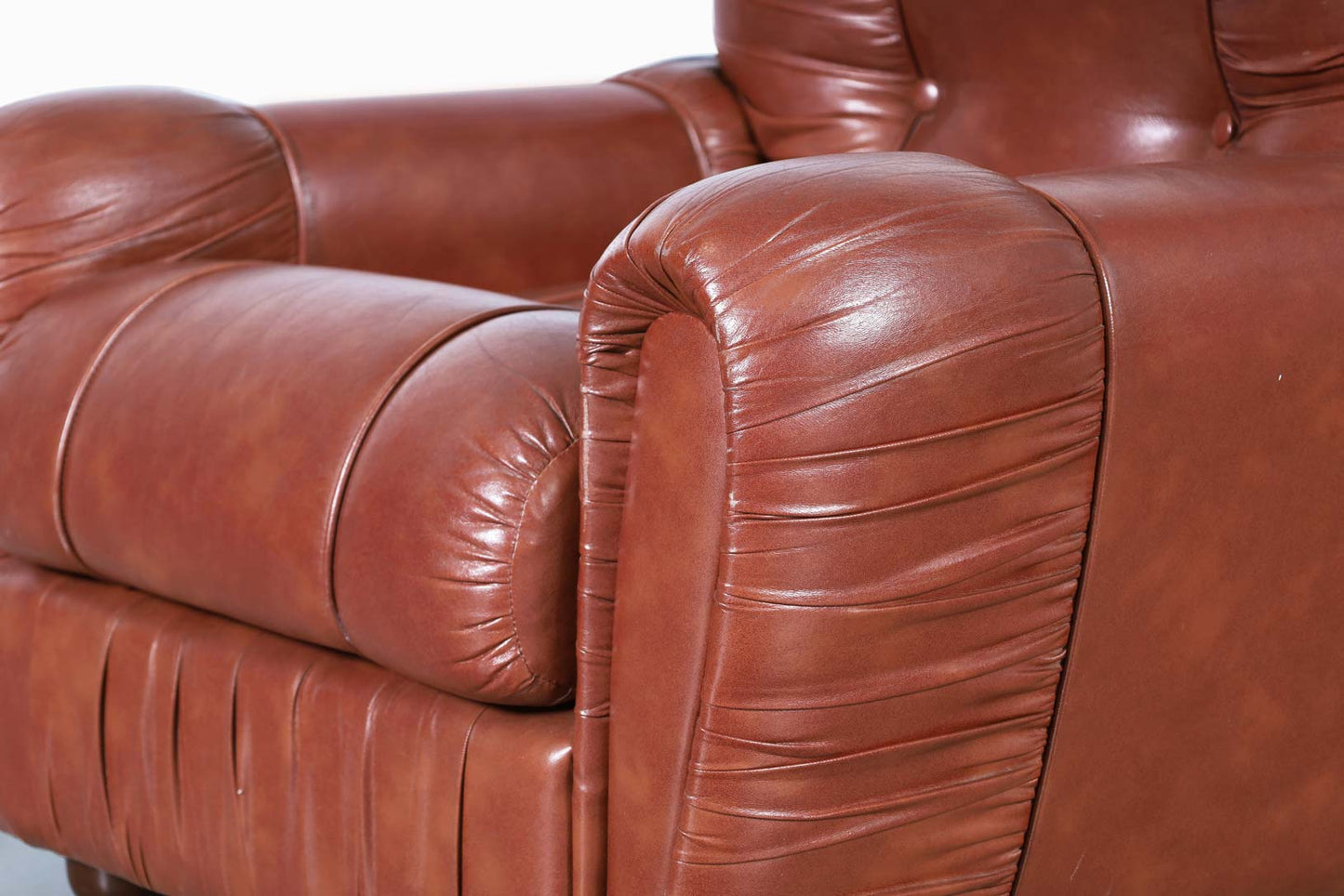 Vintage Italian Leatherette Lounge Chairs