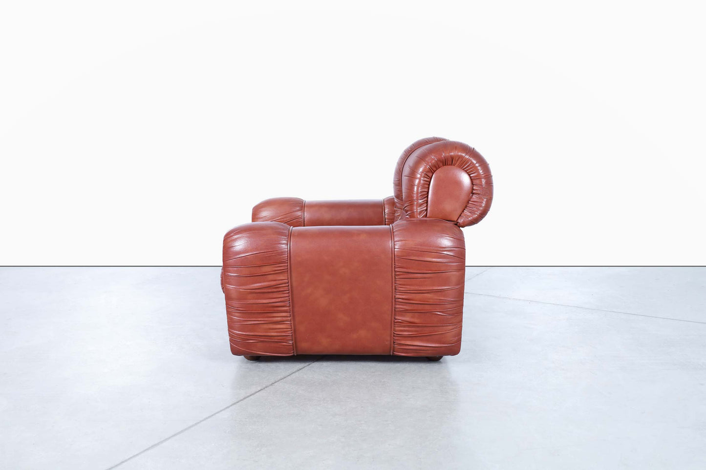Vintage Italian Leatherette Lounge Chairs