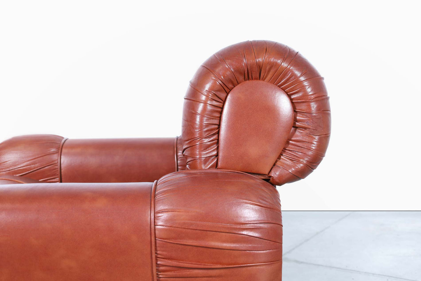 Vintage Italian Leatherette Lounge Chairs