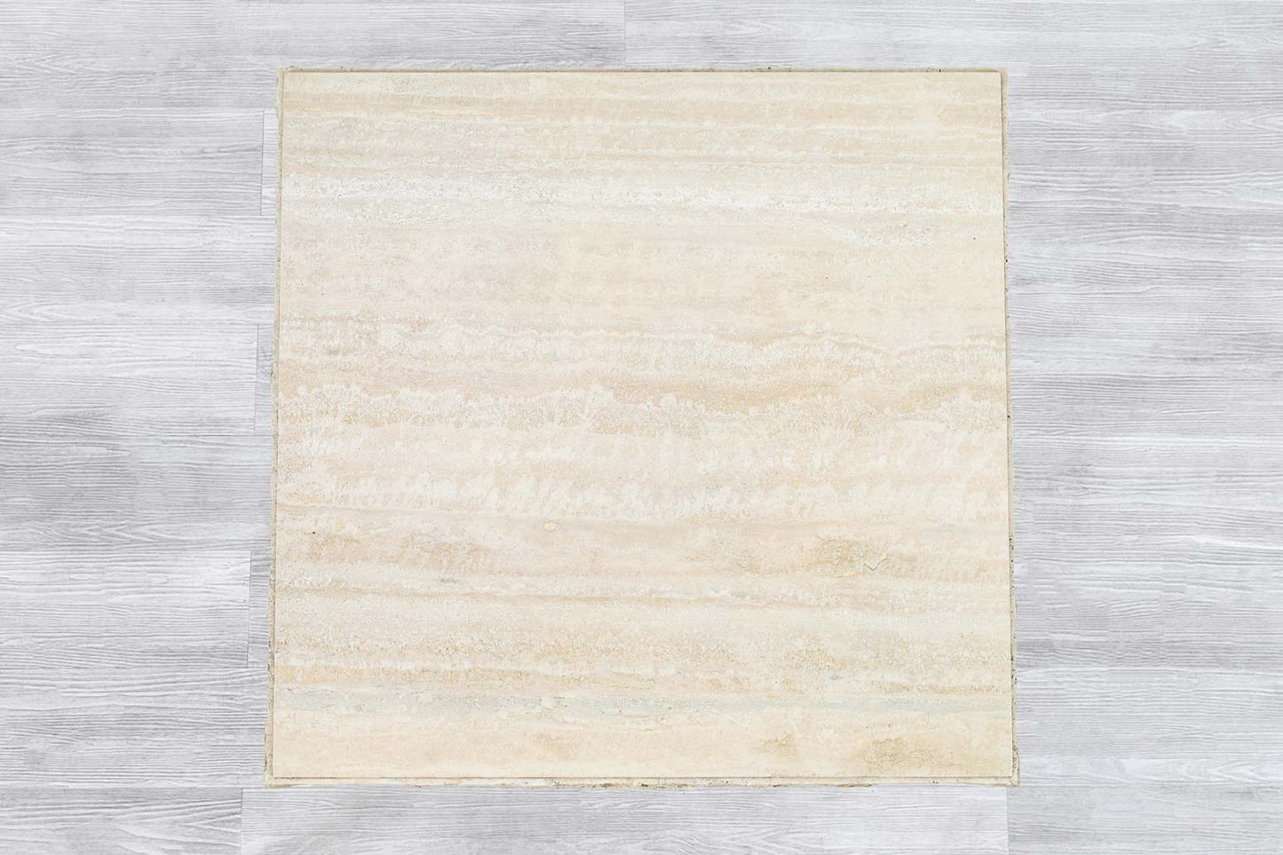 Vintage Italian Live-Edge Travertine Stone Coffee Table