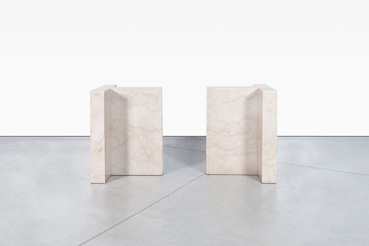 Vintage Italian Marble and Glass Dining Table