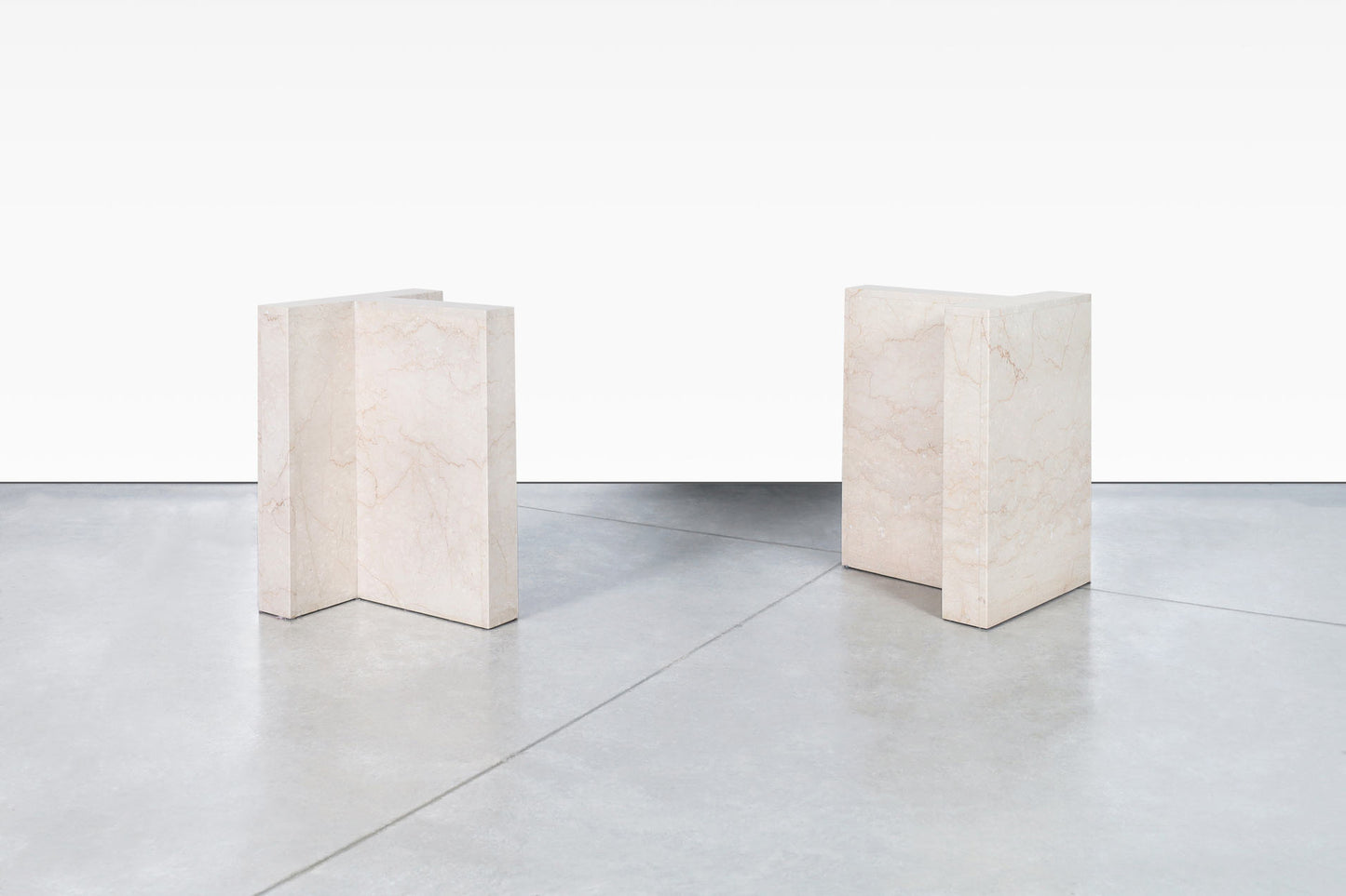 Vintage Italian Marble and Glass Dining Table