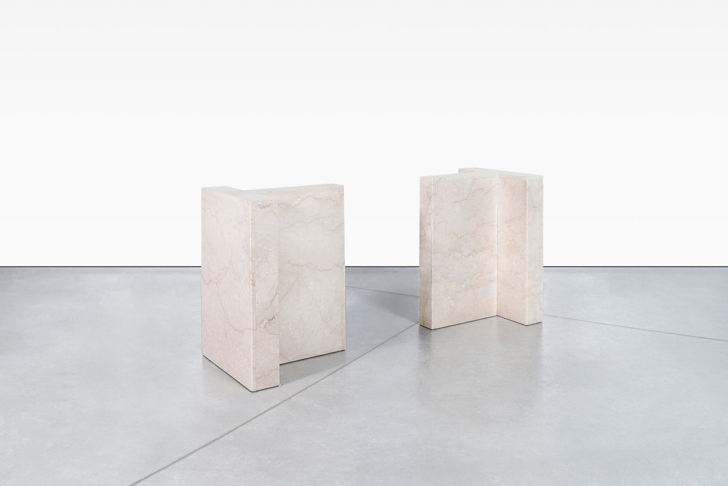 Vintage Italian Marble and Glass Dining Table