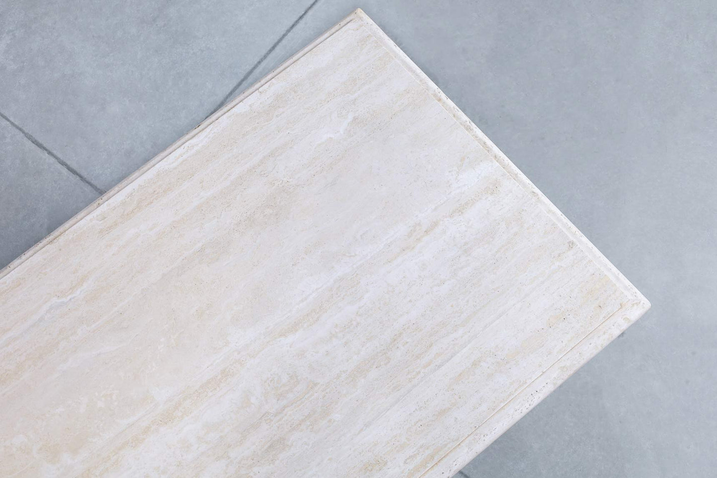 Vintage Italian Travertine Dining Table by Stone International